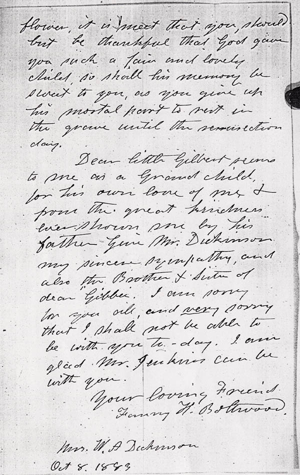 Letter from Fanny Boltwood p2