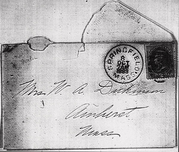 Letter from Samuel Bowles, envelope