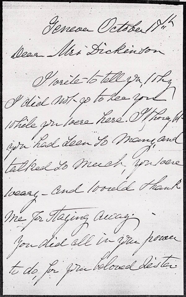 Letter from Augusta Chew p1