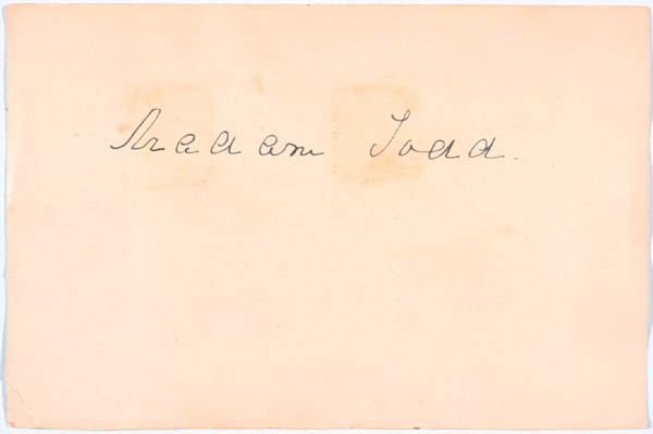 Card to Mabel Loomis Todd